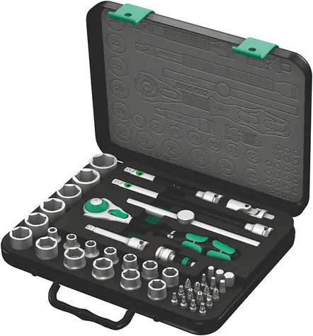 Wera 8100 SB 2 Ratschensatz Zyklop Speed / Spannteil 3/8" / metrisch / 43-teilig