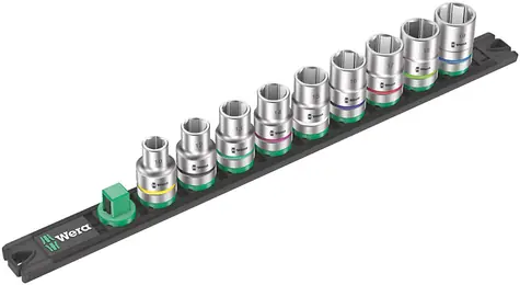 Wera Magnetleiste für C 4-Köpfe mit Zyklop-Innensechskant-Satz / Anschlussgröße 1/2" / 9-teilig