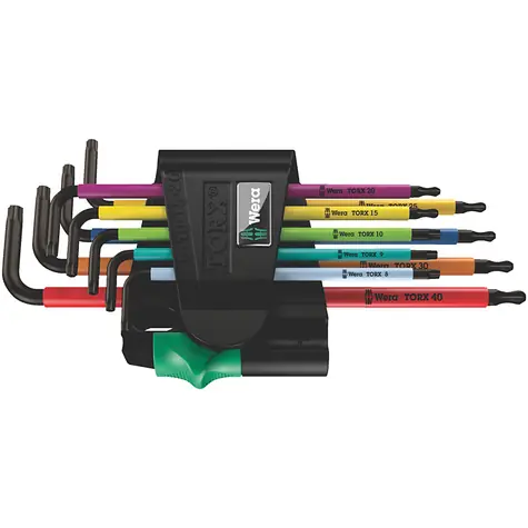 Wera 967/9 TX BO Multicolour 1 TORX-Steckschlüsselsatz BO Multicolour / BlackLaser / 9-tlg