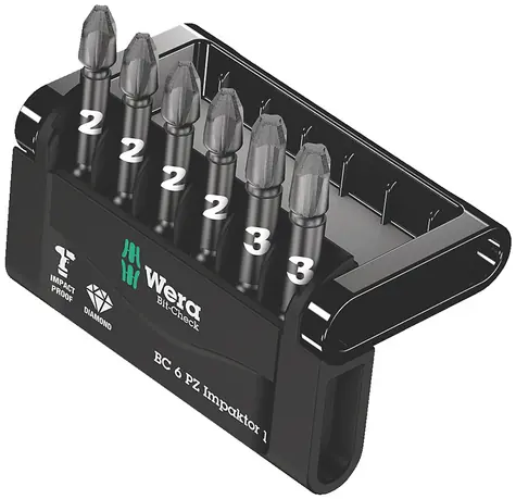Wera Bit-Check 6 PZ Impaktor 1 / 6-teilig