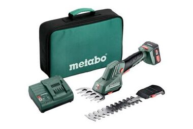 Metabo Powerrmaxx SGS 12 Q / Akku-Schere für Büsche und Gras / 12V / Li- ION / 1x 2Ah Akku / Tasche & Ladegerät