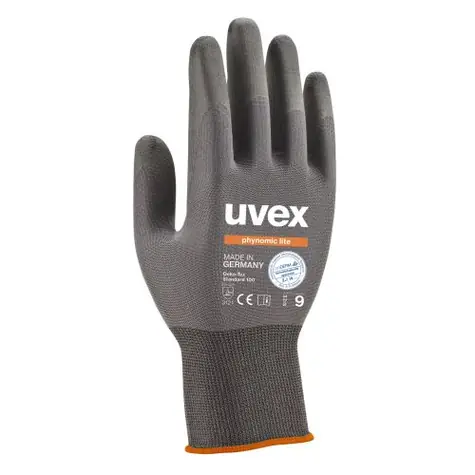 Uvex phynomic lite - Größe 7 / Schutzhandschuhe / Einsatz - trockene und leicht feuchte Arbeitsumgebung