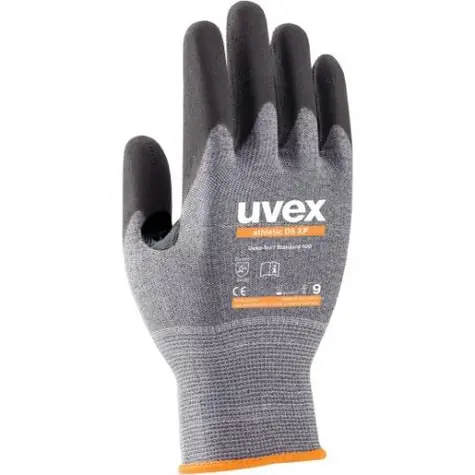 Uvex Athletic D5 XP - Größe 7 / Schutzhandschuhe / Verwendung - trockene, leicht feuchte/ölige Umgebung