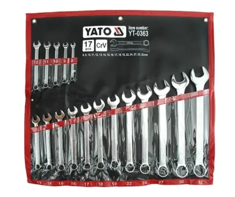 YATO Satz Maulschlüssel 8-32 mm 17-tlg 
