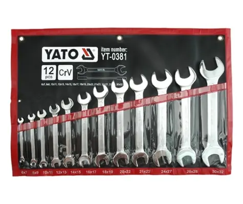 YATO Flachschlüsselsatz 6 - 32 mm 12-tlg 