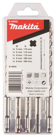 Makita B-49052 SDS- PLUS Bohrerset (5-tlg.)