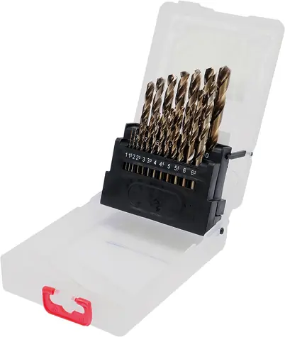 YATO YT-41604 / Metallbohrer-Set 19-teilig / HSS-COBALT / 1-10 mm
