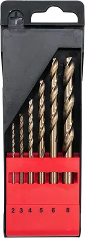 YATO YT-41602 / Metallbohrer-Set 6-teilig / HSS-COBALT / 2-8mm