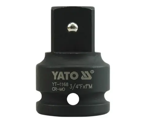YATO YT-1168 / Verlängerungsadapter 3/4" - 1" / Schlag / CrMo
