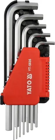 YATO YT-5835 / Inbusschlüsselsatz 12-teilig länger Zoll