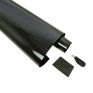 Carpoint Sonnenschutz-Fensterfolie - Schwarz 3 % 300 x 76 cm
