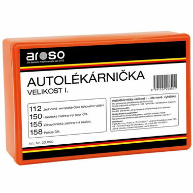 Aroso Auto-Erste-Hilfe-Set zur Bereitstellung vormedizinischer Erster Hilfe - Kunststoff