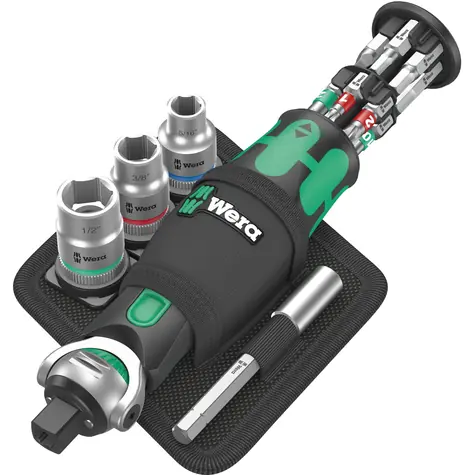 Wera 8009 Zyklop Pocket Set Imperial 2 / Bit-Schraubendreher / 1/4" und 3/8"