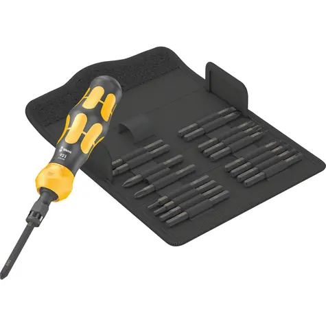 Wera 900 Kraftform Kompakt Set 1 / Bit-Schraubendreher / 1/4" / 18 Bits