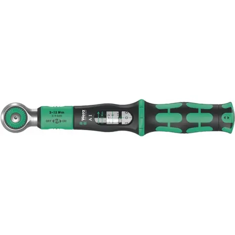 Wera Safe-Torque A1 / Drehmomentschlüssel mit Umschaltknarre / 1/4" / 2 bis 12 Nm 