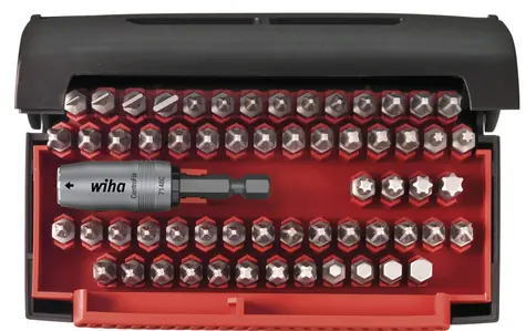 Wiha 07943 Collector Standard-Bit-Set 25 mm / 62-teilig