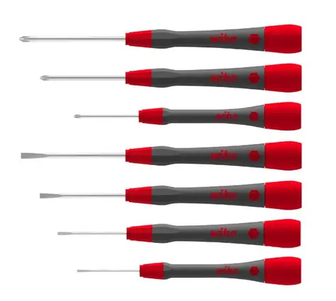 Wiha 42991 Feinschraubendreher-Set PicoFinish / 6 Schraubendreher / Phillips / flach