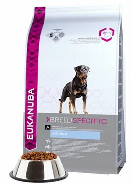 Eukanuba Adult Rottweiler - Trockenfutter für Hunde 12 kg / Granulat für Hunde / für die Rasse Rottweiler