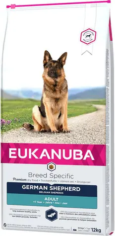 Eukanuba Deutscher Schäferhund 12 kg / Granulat für Hunde / für ausgewachsene Deutsche Schäferhunde ab 1 Jahr