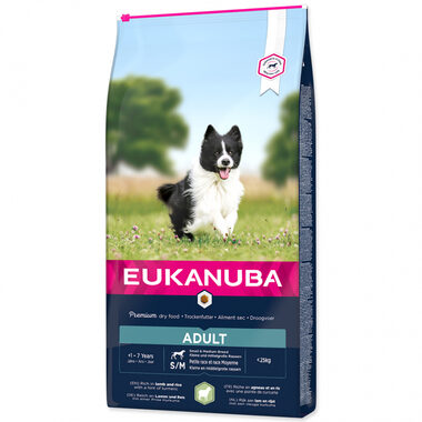 Eukanuba Dog Adult Small&Medium Lamm&Reis 12 kg / Granulat für Hunde