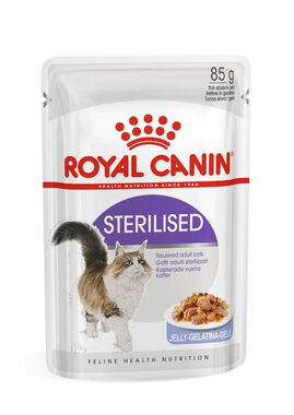 Royal Canin Sterilised Jelly 12 x 85 g / Beutel für Katzen / für ausgewachsene Katzen nach der Sterilisation