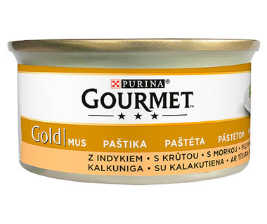 PURINA GOURMET GOLD Pastete Truthahn 85 g / Dosenfutter für Katzen