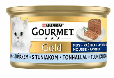 PURINA GOURMET GOLD Pastete mit Thunfisch 85 g / Dosenfutter für Katzen