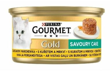 PURINA GOURMET GOLD Huhn mit Karotten 85 g / Dosenfutter für Katzen
