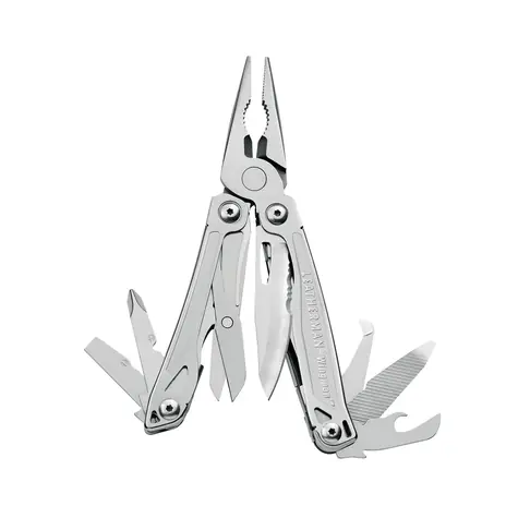 Leatherman Multitool Wingman mit Nylonetui silber / Multitool / 14 Werkzeuge / 198 g