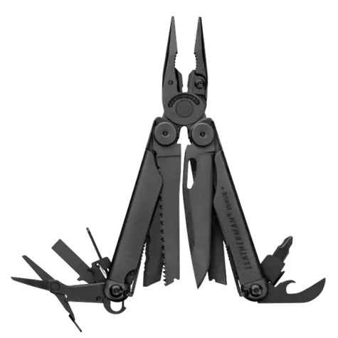 Leatherman Multitool WAVE PLUS Schwarz / Multitool / 18 Werkzeuge / 241 g