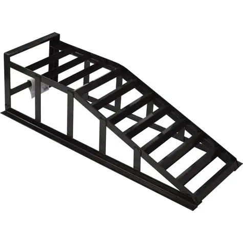 Aroso Auffahrrampe groß 1 Stück - Tragkraft 1000 kg / Länge 950 mm / Höhe 270 mm / Schwarz