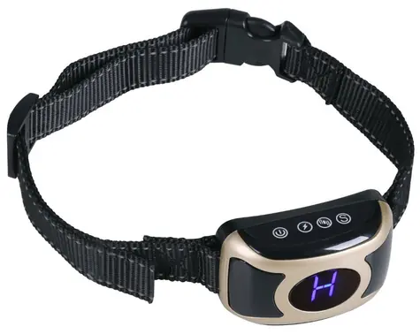 HELMER TC 32 schwarz / Elektronisches Antibellhalsband für Hunde / Umfang 17 bis 55 cm / IP67  