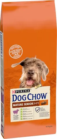 PURINA Dog Chow Mature Senior mit Lamm 14kg / für erwachsene Hunde / Lamm / für ältere Hunde ab 7 Jahren