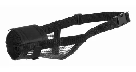 TRIXIE 19261 Maulkorb aus Nylon mit Netz XS - S 15-20 cm schwarz / Polyester