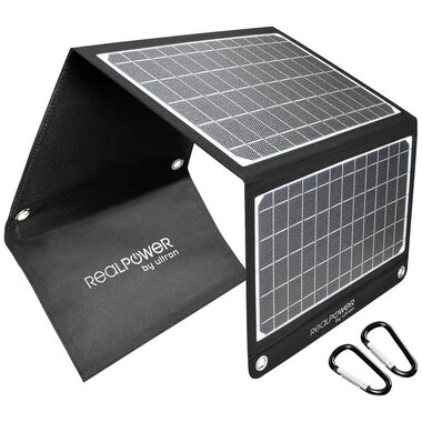 RealPower SP-22E / Solarpanel / 22 W / USB-A & USB-C / IPX5