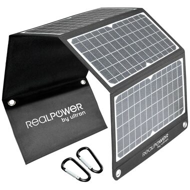 RealPower SP-30E / Solarpanel / 30 W / USB-A & USB-C / IPX5 
