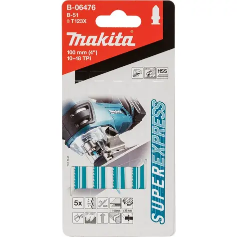 Makita B-06476 - Sägeblatt B-51 für Metall 5 Stk
