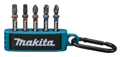 Makita E-13568 Bit-Set 1/4" Torsion 5-teilig mit Karabiner