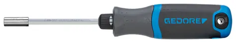Gedore 2169-012 / Schraubendreher mit Bitmagazin / 1/4" / 12 Bits 