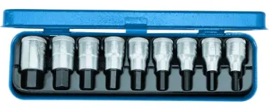 Gedore 6156250 / Set Steckschlüssel und Bits / 1/2 / 9-tlg