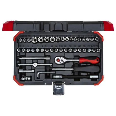 Gedore 3300052 / Ratschen- und Verlängerungsset / 1/4" / 46-tlg 