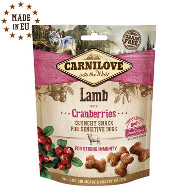 CARNILOVE Dog Fresh Crunchy Lamb & Cranberries 200 g / Knuspriger Leckerbissen für Hunde 