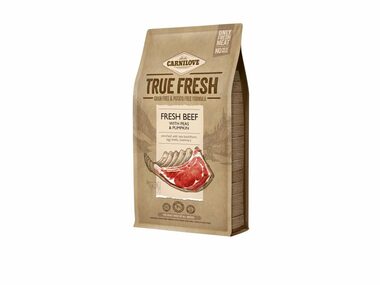 CARNILOVE Dog True Fresh Beef 4kg / Alleinfuttermittel für ausgewachsene Hunde / ohne Getreide und Kartoffeln 