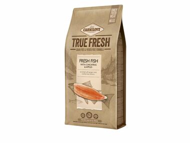 CARNILOVE Dog True Fresh Fish 11,4kg / Alleinfuttermittel für ausgewachsene Hunde / ohne Getreide und Kartoffeln 