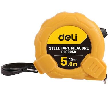 Deli Tools EDL9005B Maßband 5 m / Bandbreite 19 mm
