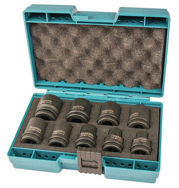 Makita D-41517 Satz mit 9 Steckschlüsseln 1/2" 8-24 mm