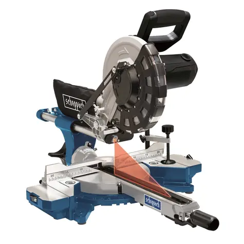 Scheppach HM 254 / Gehrungssäge / 2000 W / 4500 U/min / 255 mm Sägeblatt / 230 V