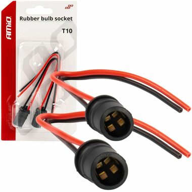 AMiO T10 Lampenfassungen mit Kabel - 2er-Set