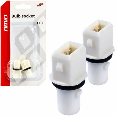 AMiO T10 Lampenfassungen - Set mit 2 Stück