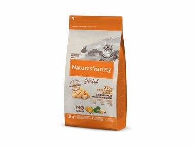 Nature's Sorte Selected für kastrierte Katzen mit Huhn 1,25kg / Granulat für Katzen
